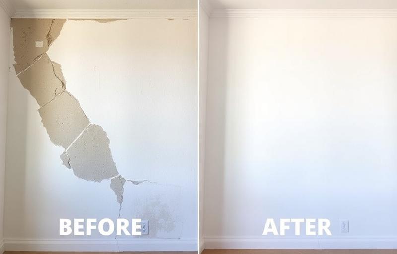 Drywall Repair & Painting before-and-after — Birmingham, AL